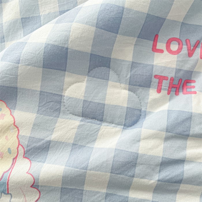 91家纺网 家纺一手货源 找家纺 美梦里 2025新款A类水洗棉棉花夏被 夏凉被空调被 喵喵慕斯