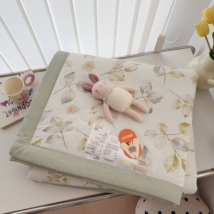 91家纺网 家纺一手货源 找家纺 （总）于果 2025新款全棉双层纱夏被四件套