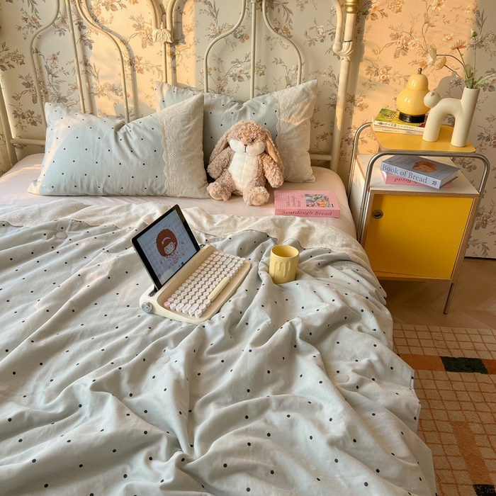 91家纺网 家纺一手货源 找家纺 （总）盼季家纺 新款夏季夏天蕾丝花边大豆纤维被夏凉被床单四件套空调被