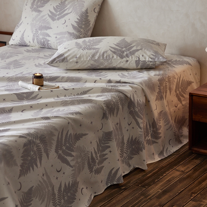 91家纺网 家纺一手货源 找家纺 千朵森2025新款A类全棉老粗布床单三件套 南深