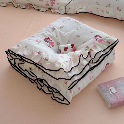 慕尚 2025新款云感棉花边夏凉被空调被 小仙女