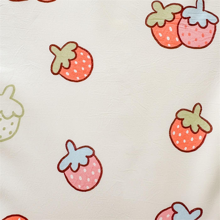 91家纺网 家纺一手货源 找家纺 美梦里 2025新款A类水洗棉棉花夏被 夏凉被空调被 小草莓