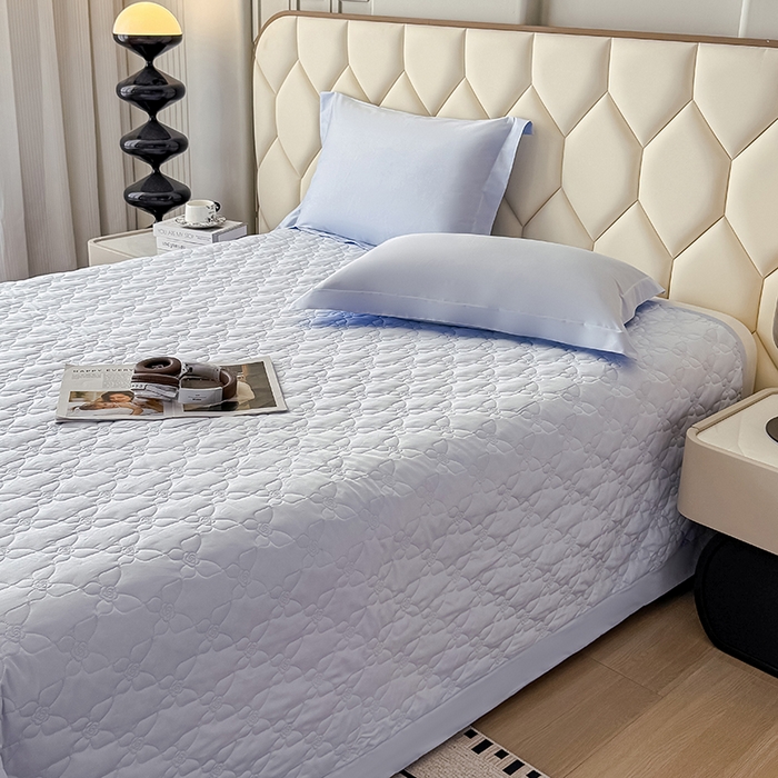 91家纺网 家纺一手货源 找家纺 （总）金喜 2025新款高端100支全棉蚕丝床盖豆邦纤维蚕丝床盖三件套-蝶恋花系列