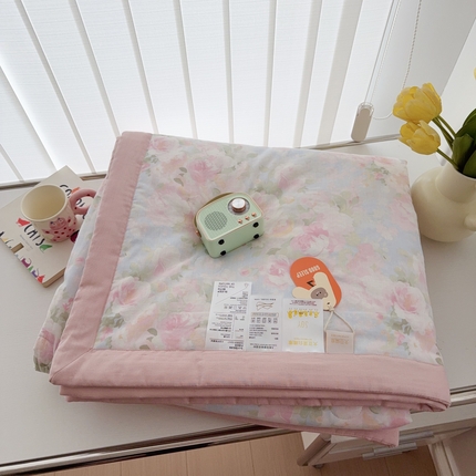 于果 2025新款全棉双层纱夏被四件套 黎明心境