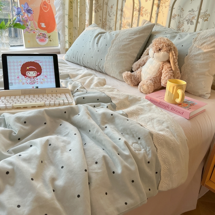 91家纺网 家纺一手货源 找家纺 （总）盼季家纺 新款夏季夏天蕾丝花边大豆纤维被夏凉被床单四件套空调被