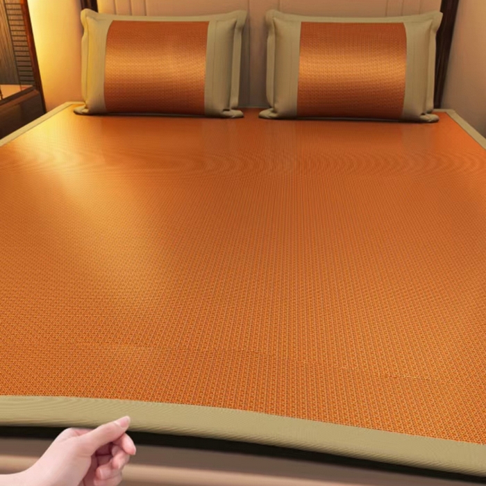 91家纺网 家纺一手货源 找家纺 （总）凉百百 2025新款亲肤加密透气双面古藤席