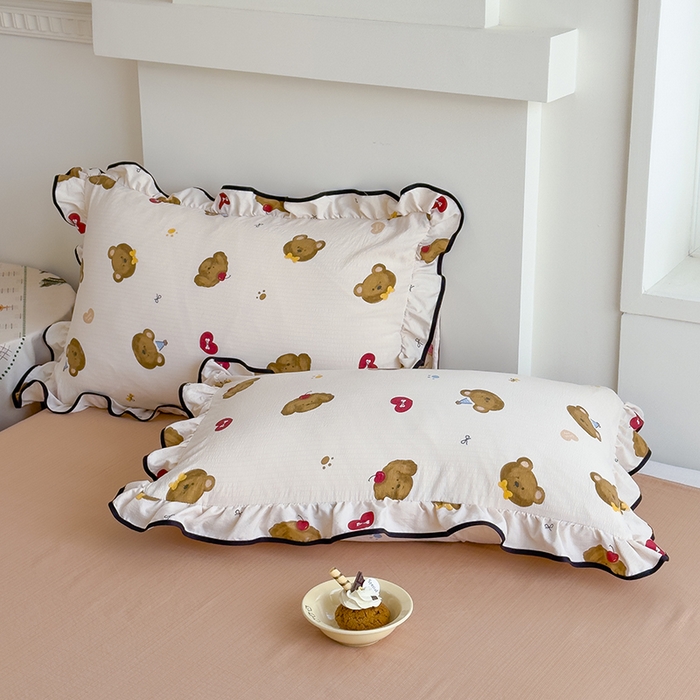 91家纺网 家纺一手货源 找家纺 慕尚 2025新款云感棉花边夏凉被空调被 熊耶