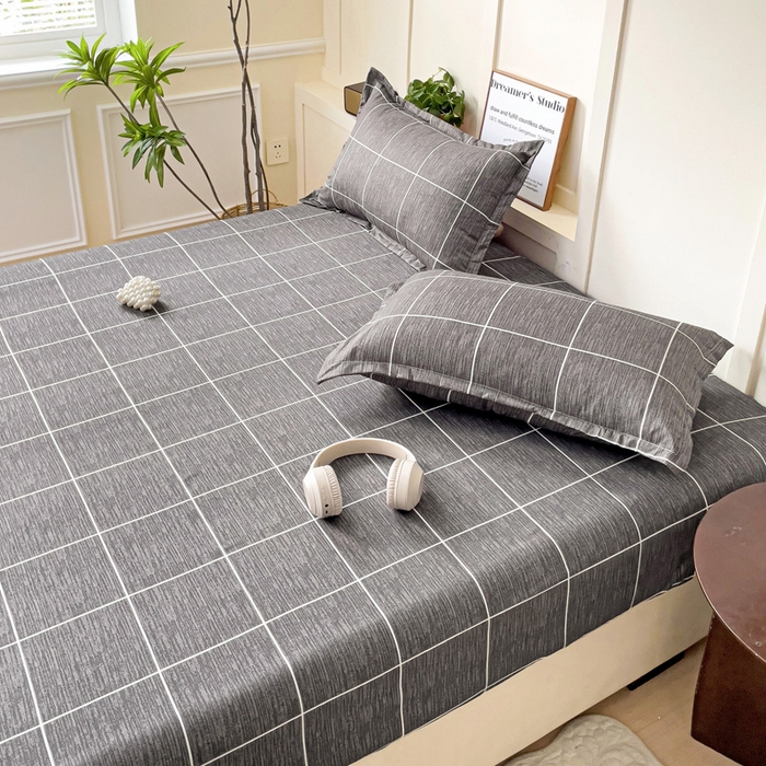 91家纺网 家纺一手货源 找家纺 朵朵家纺 2025新款亲肤棉芦荟棉床笠单床笠，磨毛床笠，印花床笠（可定制尺寸 ） 北欧风情