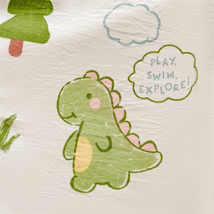 91家纺网 家纺一手货源 找家纺 美梦里 2025新款A类水洗棉棉花夏被 夏凉被空调被 小恐龙