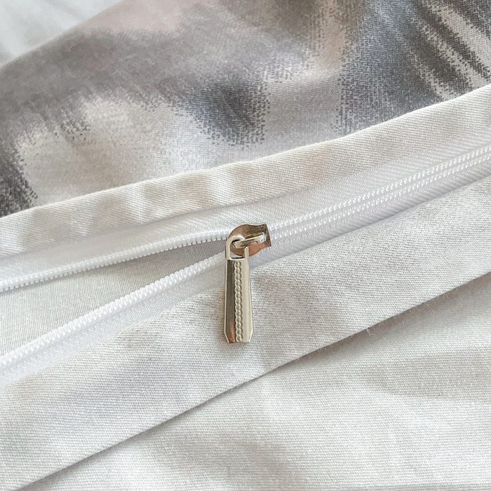 91家纺网 家纺一手货源 找家纺 吉象2025新款全棉印花北欧极简四件套系列 水墨画