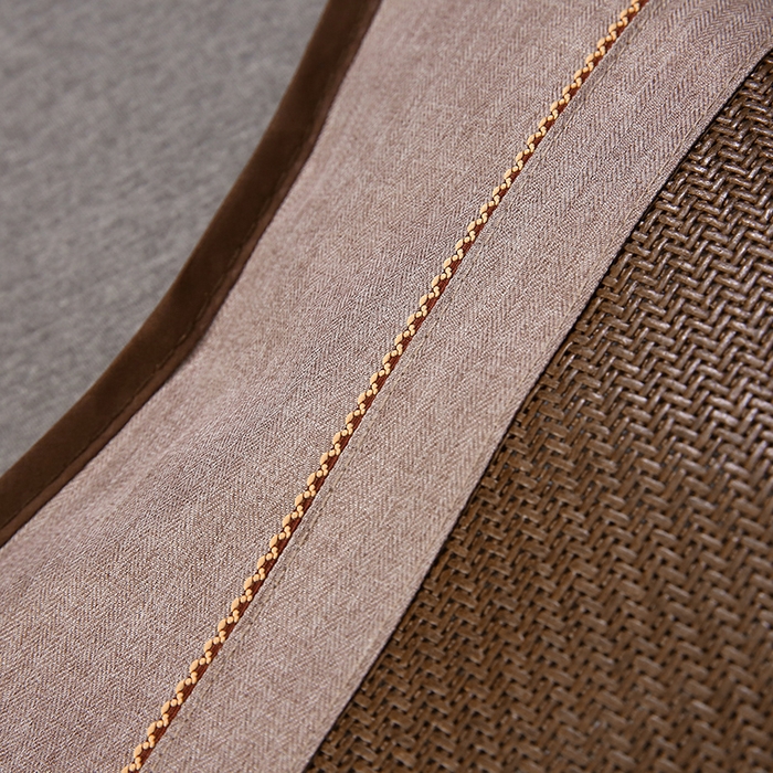 91家纺网 家纺一手货源 找家纺 纽乐家纺 2025新款夏凉凉感艾草花茶香冰藤枕芯茉莉花助睡眠枕头枕芯 艾草茶香冰藤枕-深棕 35x55cm/只