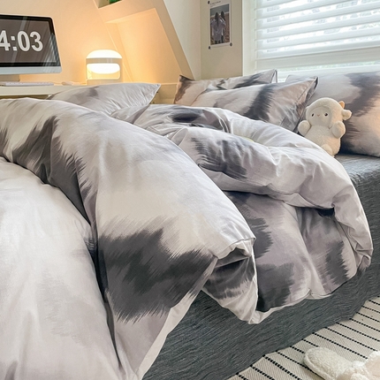 91家纺网 家纺一手货源 找家纺 （总）吉象2025新款全棉印花北欧极简四件套系列