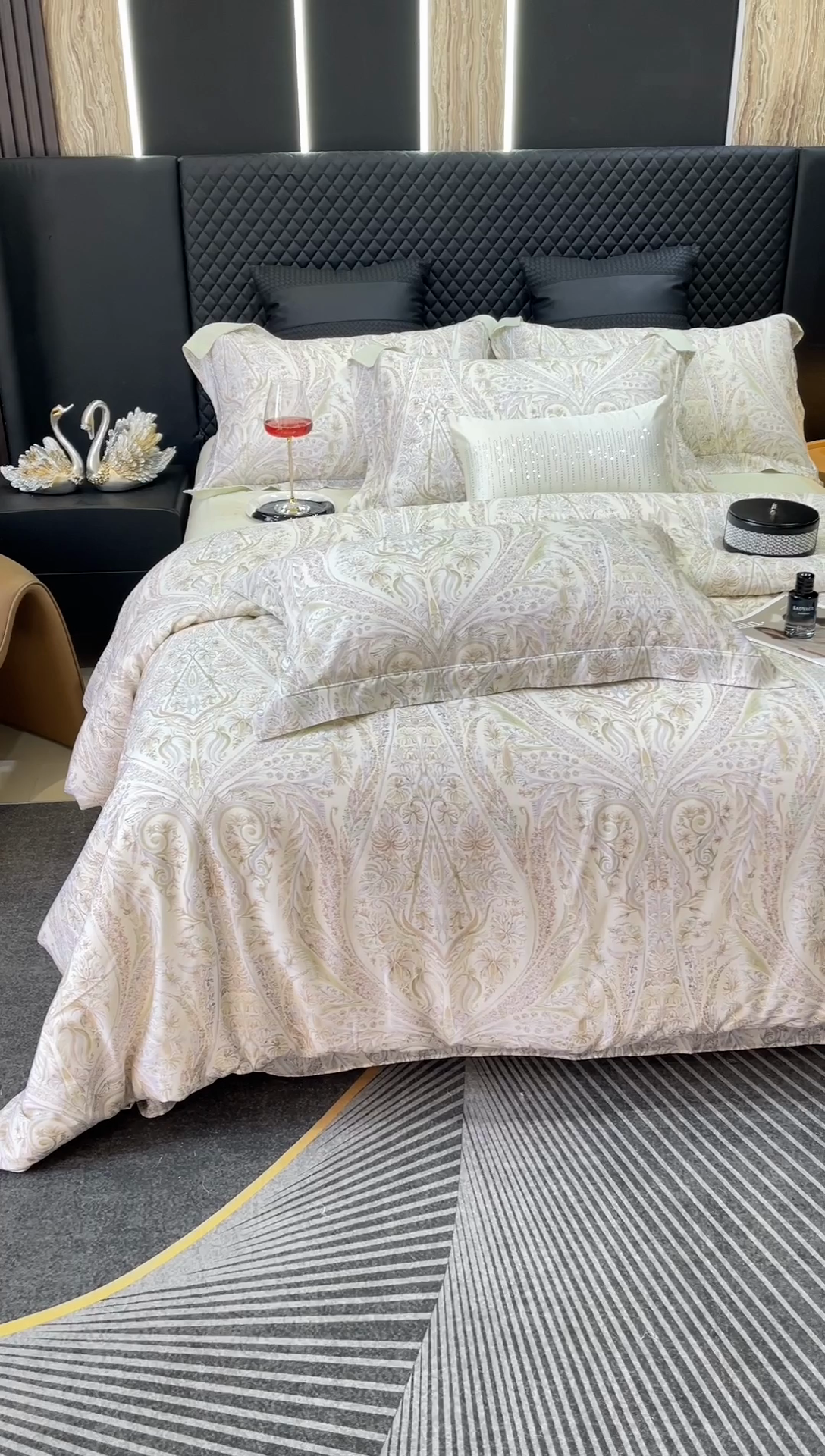 91家纺网 家纺一手货源 找家纺 莱豫2025新款50支莱赛尔天丝四件套 悸川