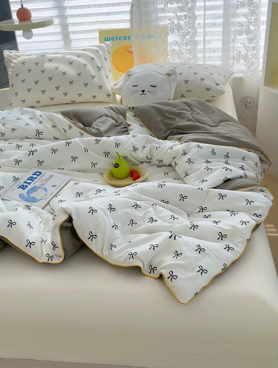 91家纺网 家纺一手货源 找家纺 美派工厂店2025新款水洗邹邹纱夏被 慢生活