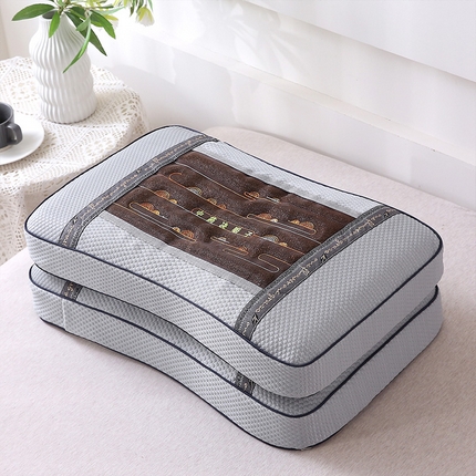 91家纺网 家纺一手货源 找家纺 （总）纽乐家纺 2025夏季夏凉凉席枕芯冰丝决明子护颈椎记忆棉枕头助睡眠凉豆豆枕头枕芯