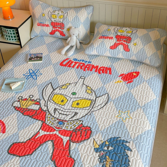 91家纺网 家纺一手货源 找家纺 （总）金爱家 2025新款奥特曼乳胶凉席席子