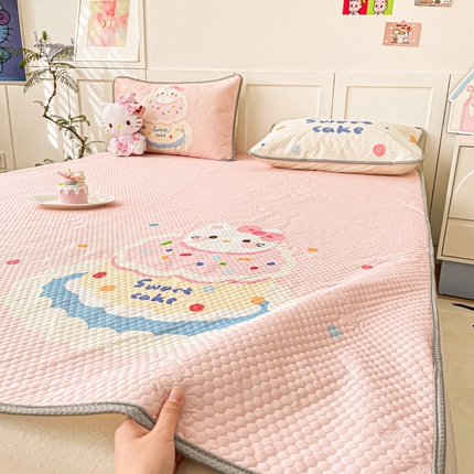 91家纺网 家纺一手货源 找家纺 川悦生活 2025新款大版冰豆豆凉豆豆凉席 甜蜜蛋糕