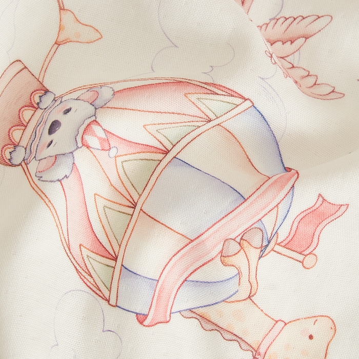 91家纺网 家纺一手货源 找家纺 嗨生活 2025年新品天竹系列A类竹纤维四层纱儿童盖毯 幼儿园夏被夏凉被空调被 热气球