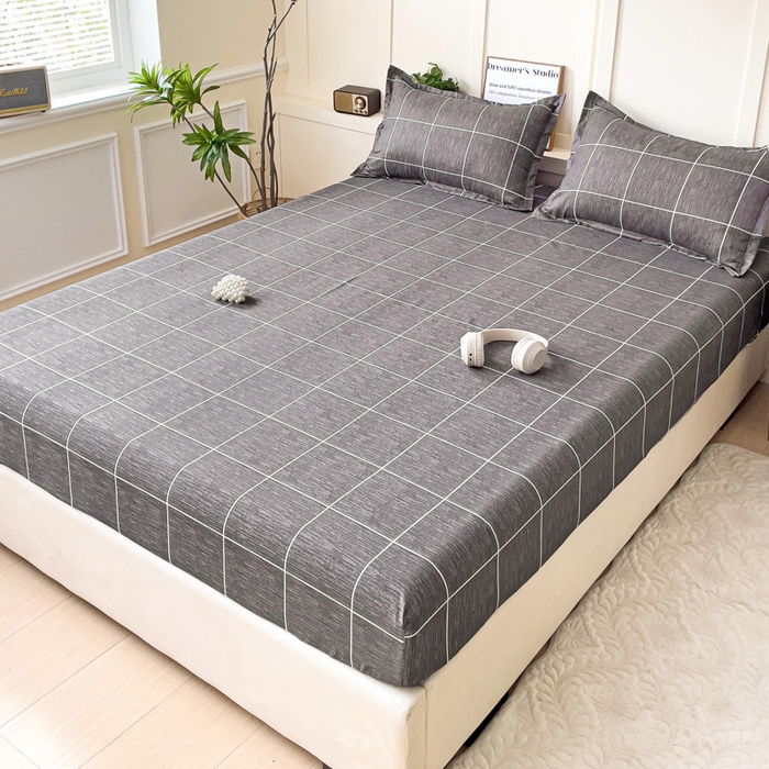 91家纺网 家纺一手货源 找家纺 朵朵家纺 2025新款亲肤棉芦荟棉床笠单床笠，磨毛床笠，印花床笠（可定制尺寸 ） 北欧风情