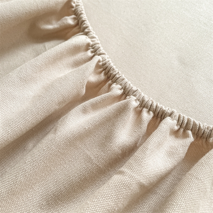 91家纺网 家纺一手货源 找家纺 布卢姆床垫 2025新款全棉烫画全棉老粗布床笠 棉朵-卡其