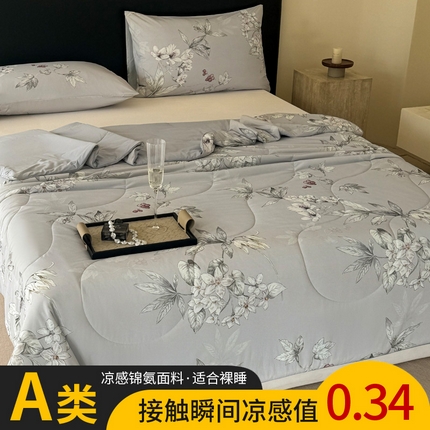 91家纺网 家纺一手货源 找家纺 （总）丹本家纺 2025新款A类锦氨凉感被数码印花夏被夏凉被空调被
