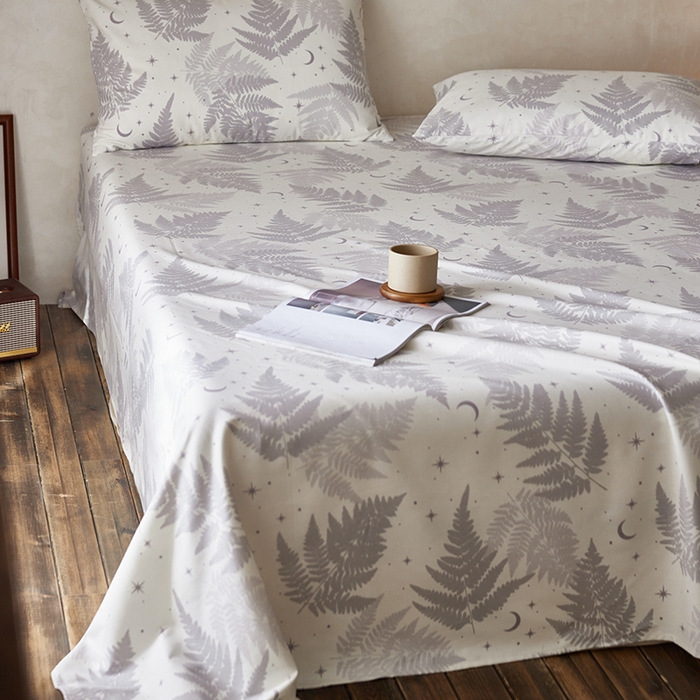 91家纺网 家纺一手货源 找家纺 千朵森2025新款A类全棉老粗布床单三件套 南深