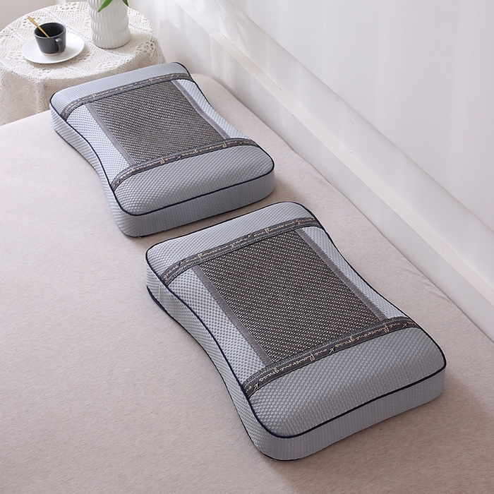 91家纺网 家纺一手货源 找家纺 （总）纽乐家纺 2025夏季夏凉凉席枕芯冰丝冰藤护颈椎记忆棉枕头助睡眠冰藤枕头枕芯