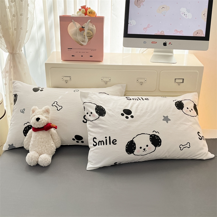 91家纺网 家纺一手货源 找家纺 美梦里 2025新款A类水洗棉棉花夏被 夏凉被空调被 狗狗乐园