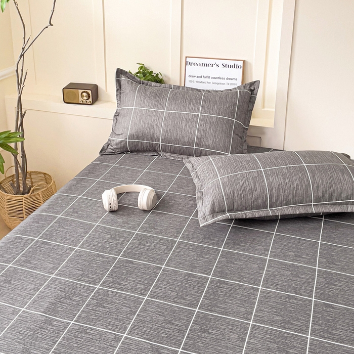 91家纺网 家纺一手货源 找家纺 朵朵家纺 2025新款亲肤棉芦荟棉床笠单床笠，磨毛床笠，印花床笠（可定制尺寸 ） 北欧风情