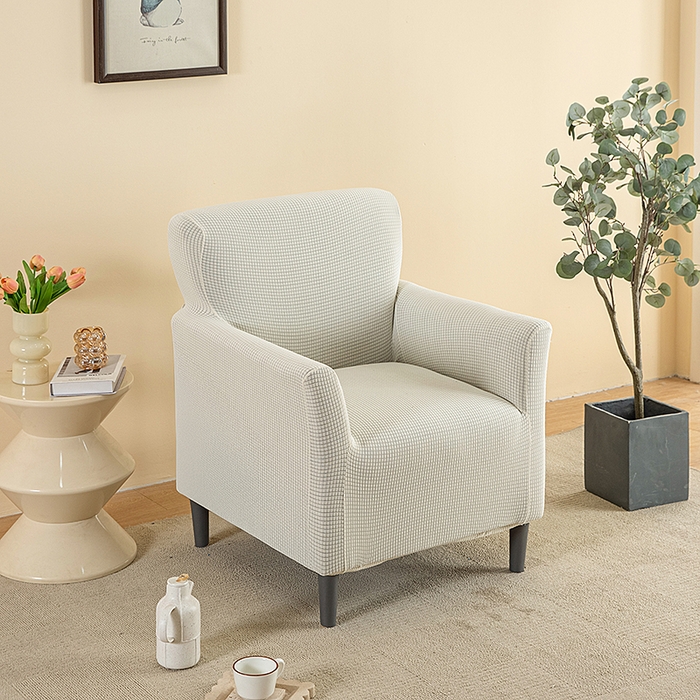 91家纺网 家纺一手货源 找家纺 飞翔家纺床上用品有限公司 2025新款亲肤玉米绒小沙发套 米白