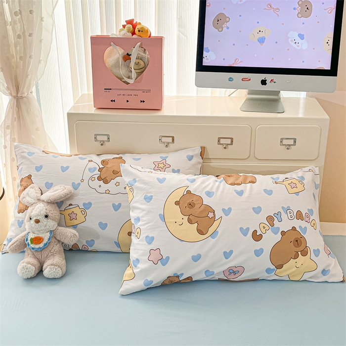 91家纺网 家纺一手货源 找家纺 美梦里 2025新款A类水洗棉棉花夏被 夏凉被空调被 小星心