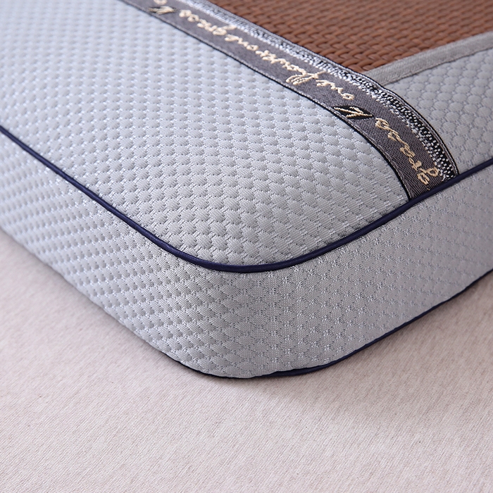 91家纺网 家纺一手货源 找家纺 纽乐家纺 2025夏季夏凉凉席枕芯冰丝冰藤护颈椎记忆棉枕头助睡眠冰藤枕头枕芯 冰丝冰藤记忆枕-棕色 35x55cm/只