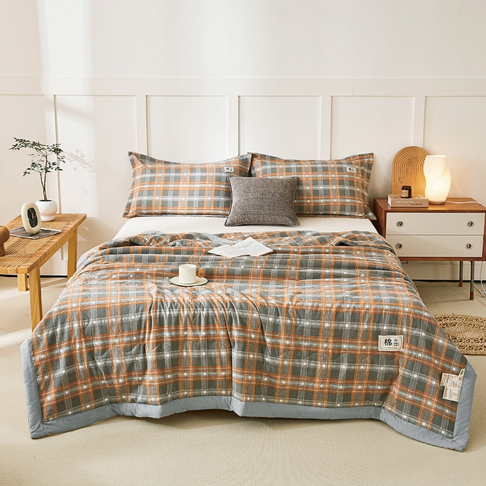 91家纺网 家纺一手货源 找家纺 （总）丝芙妮家居（原乐视家纺） 2024新款A类色织水洗棉新疆棉花夏被