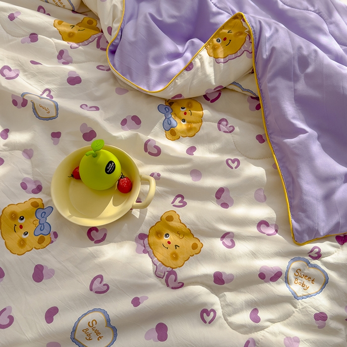 91家纺网 家纺一手货源 找家纺 （总）美派工厂店2025新款水洗邹邹纱夏被