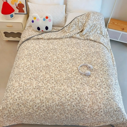 91家纺网 家纺一手货源 找家纺 （总）兜米  2025夏季A类针织棉夏凉被小清新卡通双面针织棉空调被子被芯