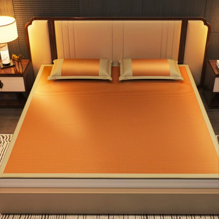 91家纺网 家纺一手货源 找家纺 （总）凉百百 2025新款亲肤加密透气双面古藤席