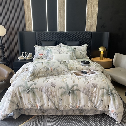 91家纺网 家纺一手货源 找家纺 （总）莱豫2025新款50支莱赛尔天丝四件套