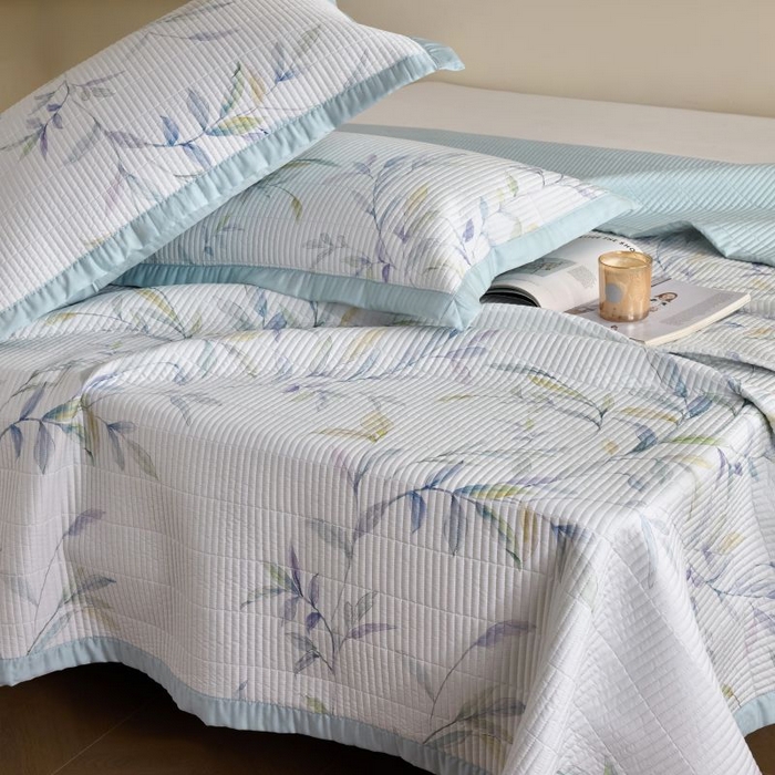 91家纺网 家纺一手货源 找家纺 （总）黛舒家居2025新款天丝水洗印花夏被床盖三件套