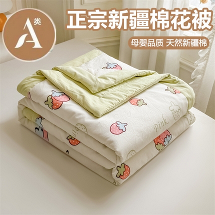 美梦里 2025新款A类水洗棉棉花夏被 夏凉被空调被 小草莓