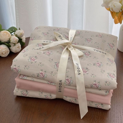 91家纺网 家纺一手货源 找家纺 （总）黛馨  2025新款全棉A类小清新双层纱四件套