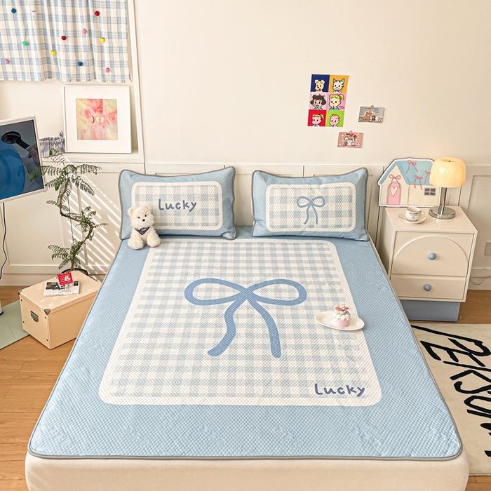 91家纺网 家纺一手货源 找家纺 川悦生活 2025新款大版冰豆豆凉豆豆凉席 达妮夏日