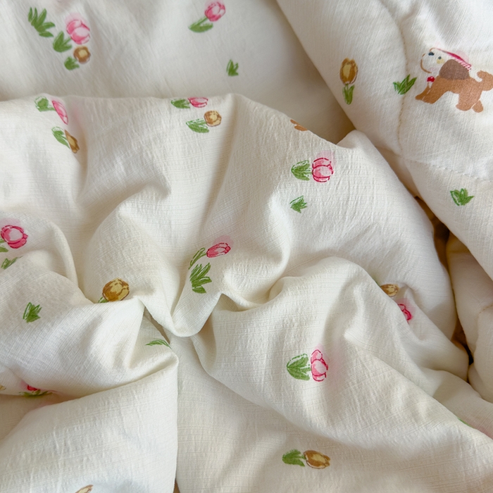 91家纺网 家纺一手货源 找家纺 慕尚 2025新款云感棉花边夏凉被空调被 小仙女