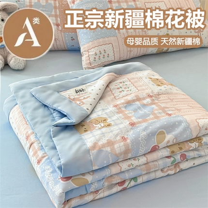 91家纺网 家纺一手货源 找家纺 美梦里 2025新款A类水洗棉棉花夏被 夏凉被空调被 萌宠派对