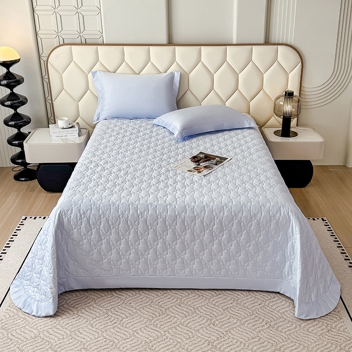 91家纺网 家纺一手货源 找家纺 （总）金喜 2025新款高端100支全棉蚕丝床盖豆邦纤维蚕丝床盖三件套-蝶恋花系列