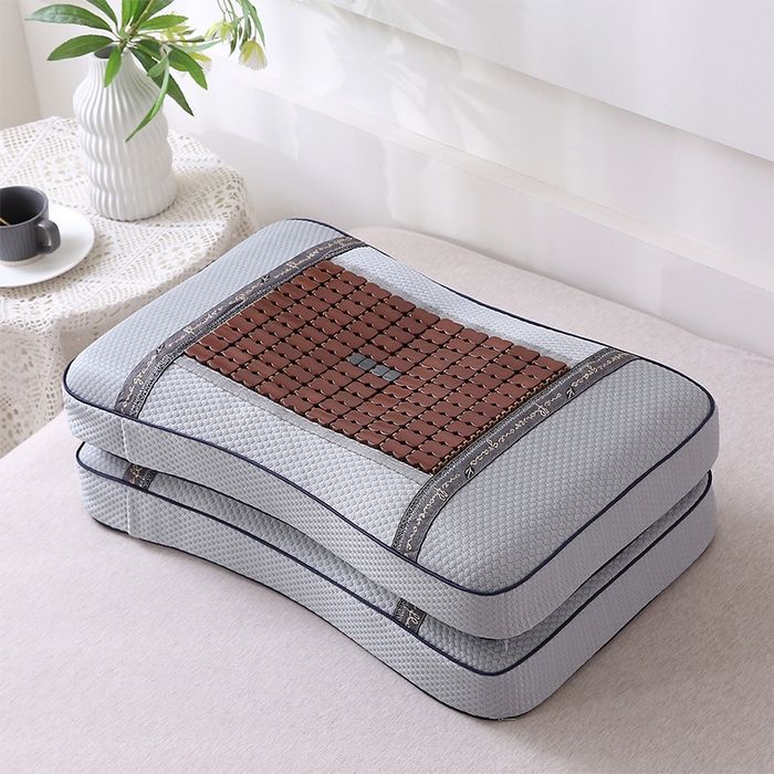 91家纺网 家纺一手货源 找家纺 （总）纽乐家纺 2025夏季夏凉凉席枕芯冰丝冰藤护颈椎记忆棉枕头助睡眠冰藤麻将竹席枕头枕芯