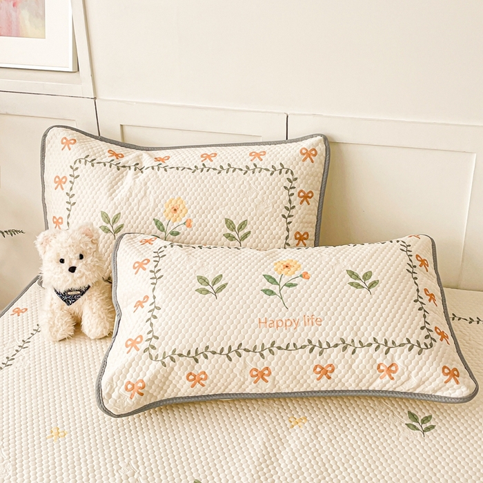 91家纺网 家纺一手货源 找家纺 川悦生活 2025新款大版冰豆豆凉豆豆凉席 春之少女