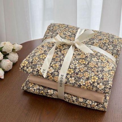 91家纺网 家纺一手货源 找家纺 （总）黛馨  2025新款全棉A类小清新双层纱四件套