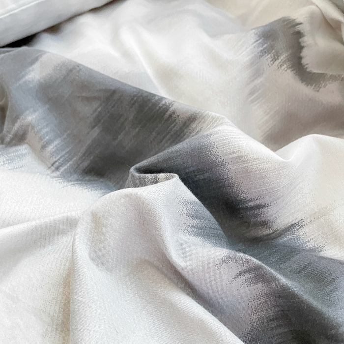 91家纺网 家纺一手货源 找家纺 吉象2025新款全棉印花北欧极简四件套系列 水墨画