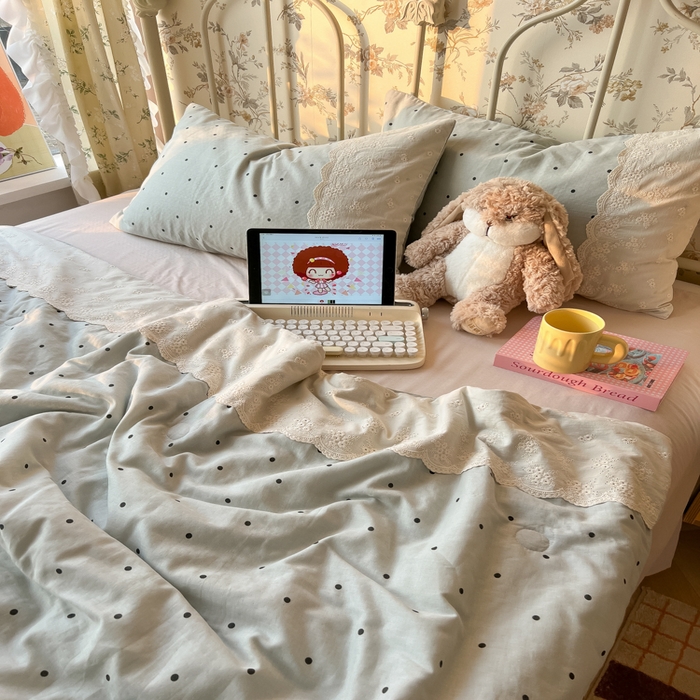 91家纺网 家纺一手货源 找家纺 （总）盼季家纺 新款夏季夏天蕾丝花边大豆纤维被夏凉被床单四件套空调被