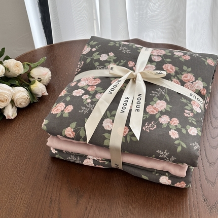 91家纺网 家纺一手货源 找家纺 （总）黛馨  2025新款全棉A类小清新双层纱四件套